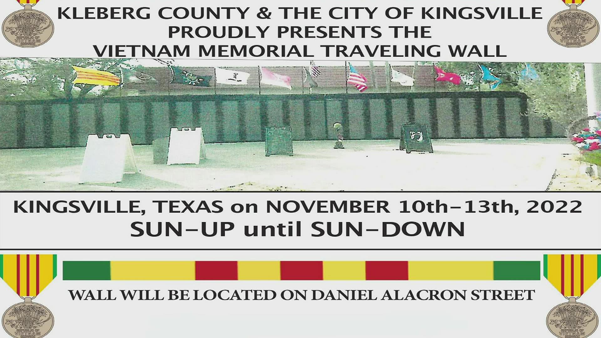 Kingsville Mayor Sam Fugate joined us live to discuss the significance of the Vietnam Memorial Traveling Wall and when viewers can pay their respects.