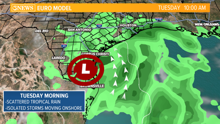 WEATHER BLOG Disturbance In The Gulf Of Mexico Kiiitv Com   48b2966f D1e5 44b1 951c 4aa056bb1abe 750x422 