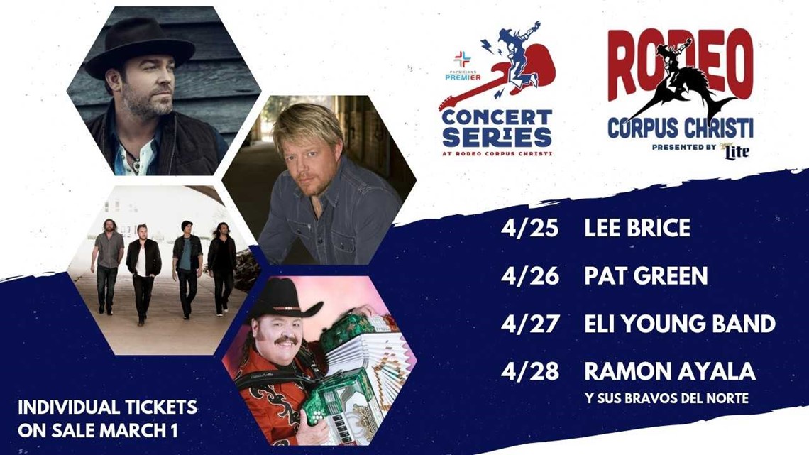 2019 Buc Days Rodeo Corpus Christi concert series lineup