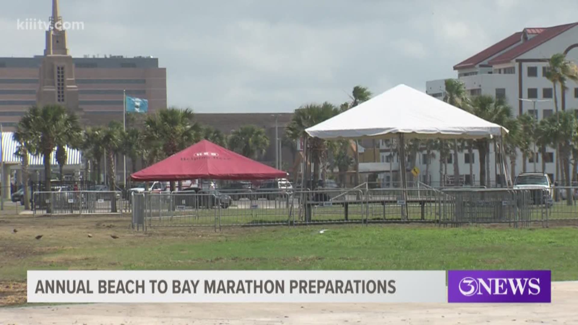 Preparations were underway Thursday for a Corpus Christi running tradition -- Beach to Bay.
