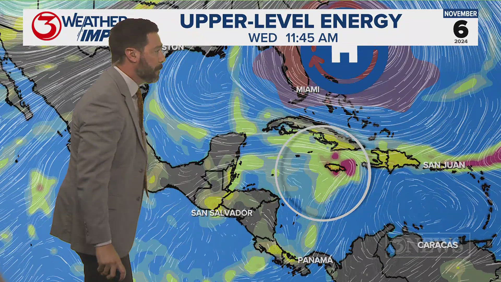 The area in the Caribbean we have been talking about since last week has a medium chance of tropical development into early November.