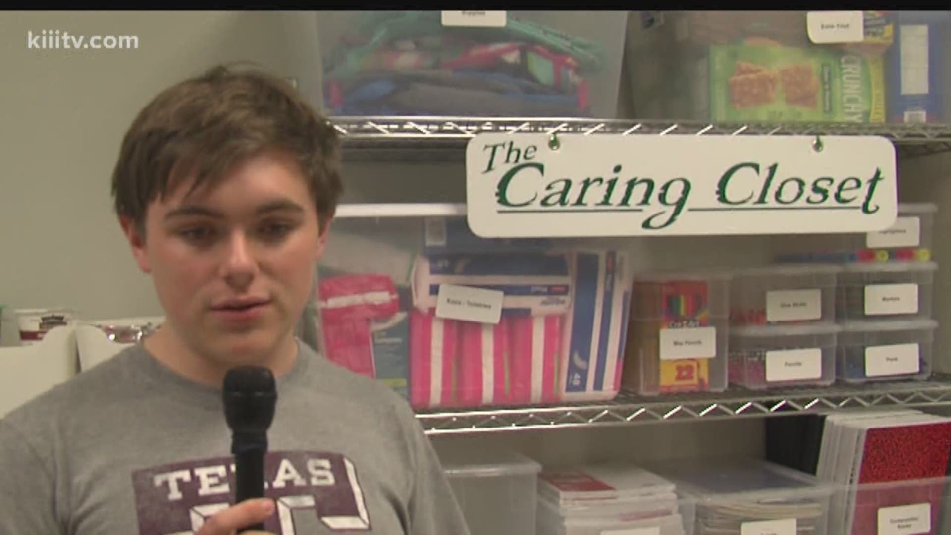 Spencer Carruth is graduating from Rockport Fulton High School and even though he will not be in the Coastal Bend next fall, his legacy will be lasting with the creation of the "Caring Closet.