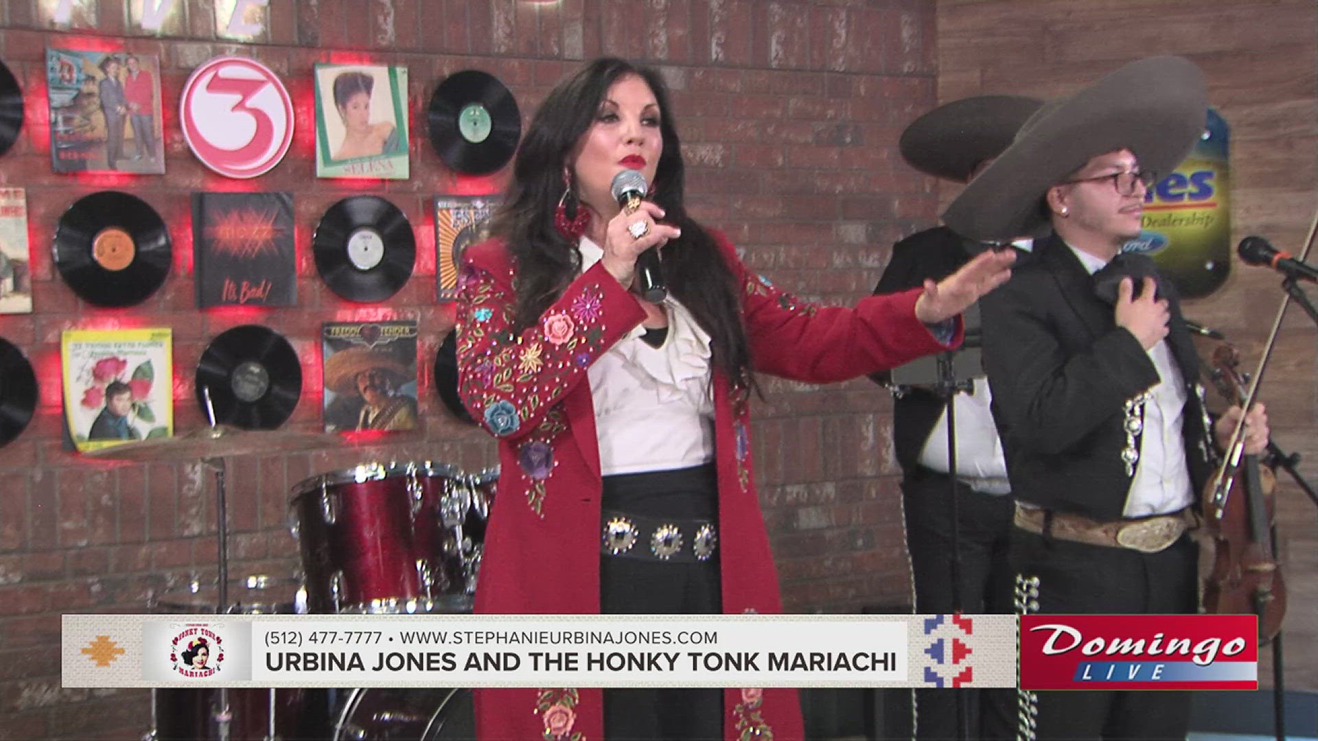 Urbina Jones and the Honky Tonk Mariachi joined us on Domingo Live to perform their song "Vamanos."