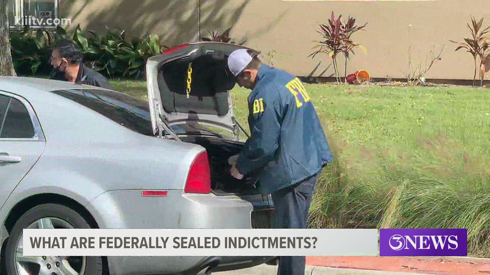 The FBI raids of the Fulton construction office and the home of CCISD school board member John Longoria's home were done under a federally sealed indictment.