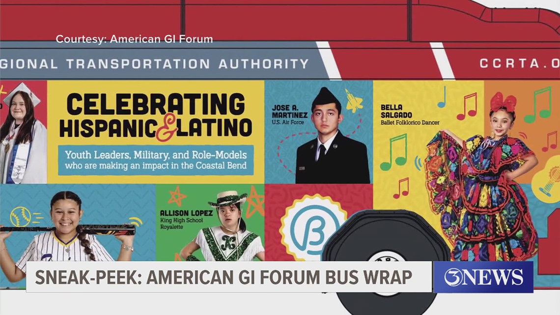American GI Forum previews new Hispanic Heritage Month bus wraps ...