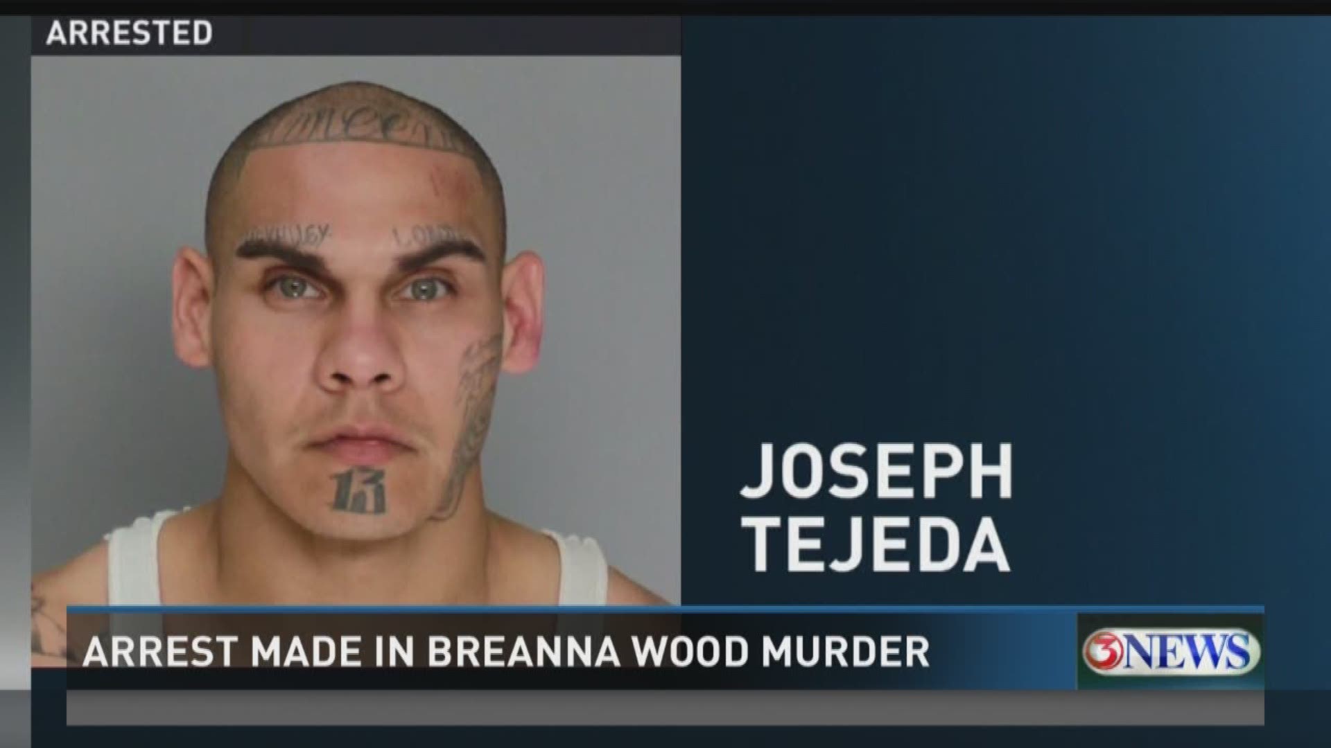 The Corpus Christi Police Department announced Monday that 26-year-old Joseph Matthew Tejeda has been charged with murder in the death of 21-year-old Breanna Wood. An arrest affidavit was released to 3News Monday afternoon.