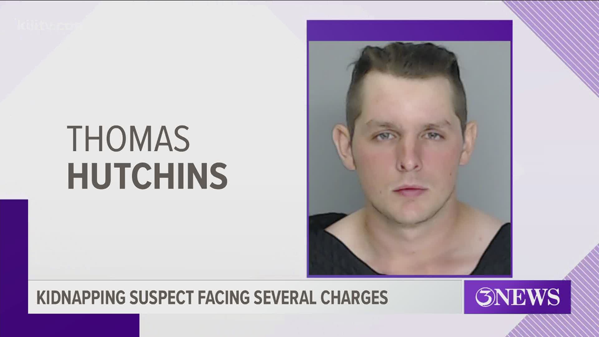 Thomas Hutchins has been charged with Aggravated Assault with a Deadly Weapon and Aggravated Kidnapping and his bonds totaling at $170,000.