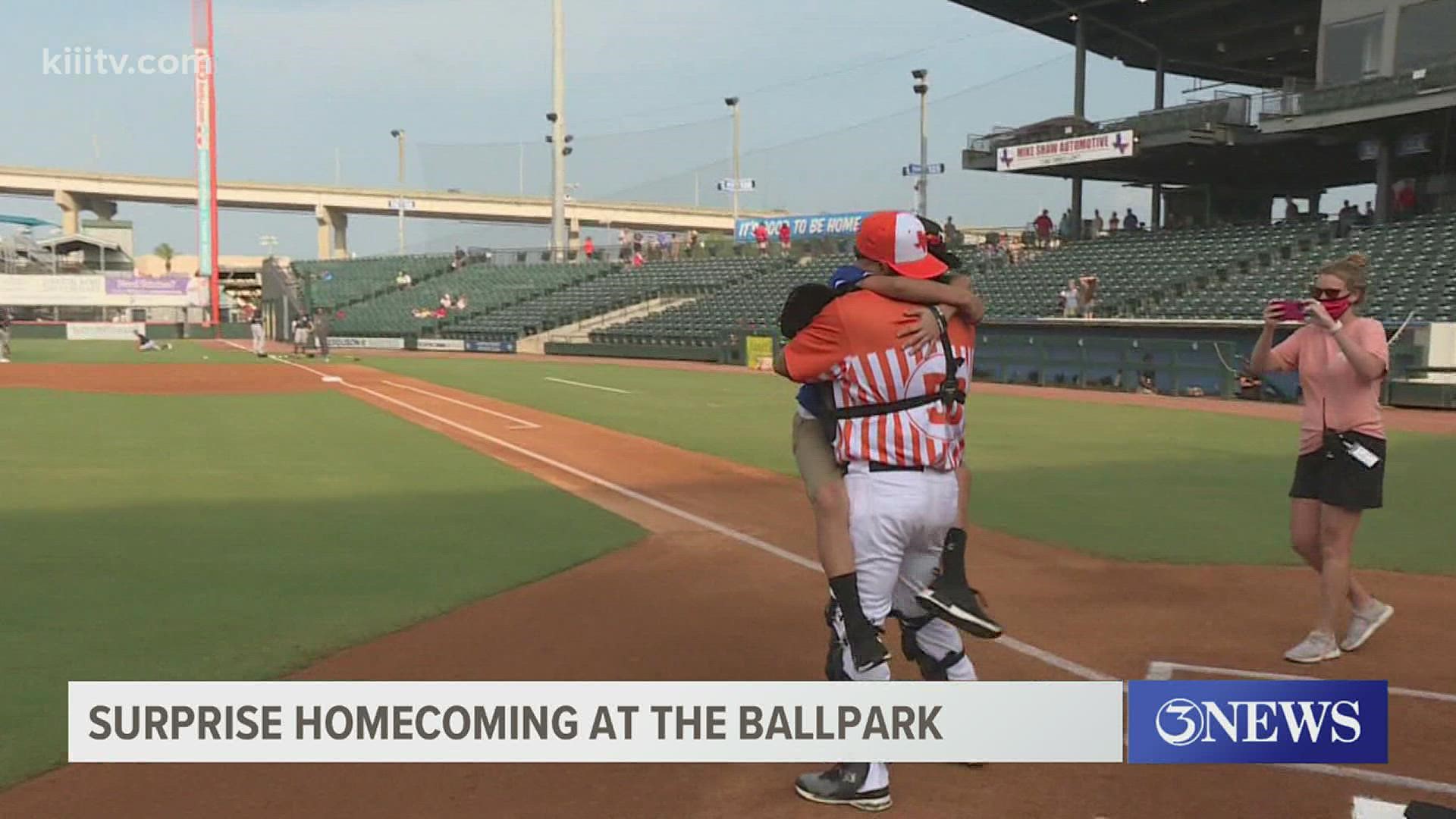 For the Gonzales family, a night at the ballpark was  a night they won't forget.