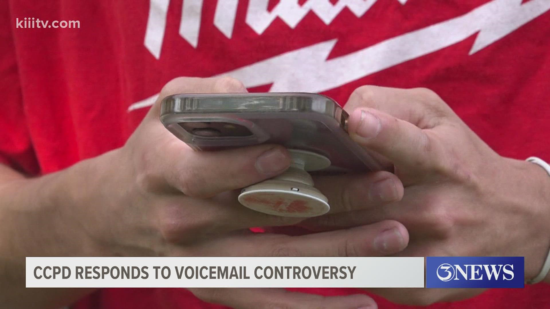 Coastal Bend resident Ezra Alaniz called the CCPD non emergency number only to receive a disparaging voicemail.