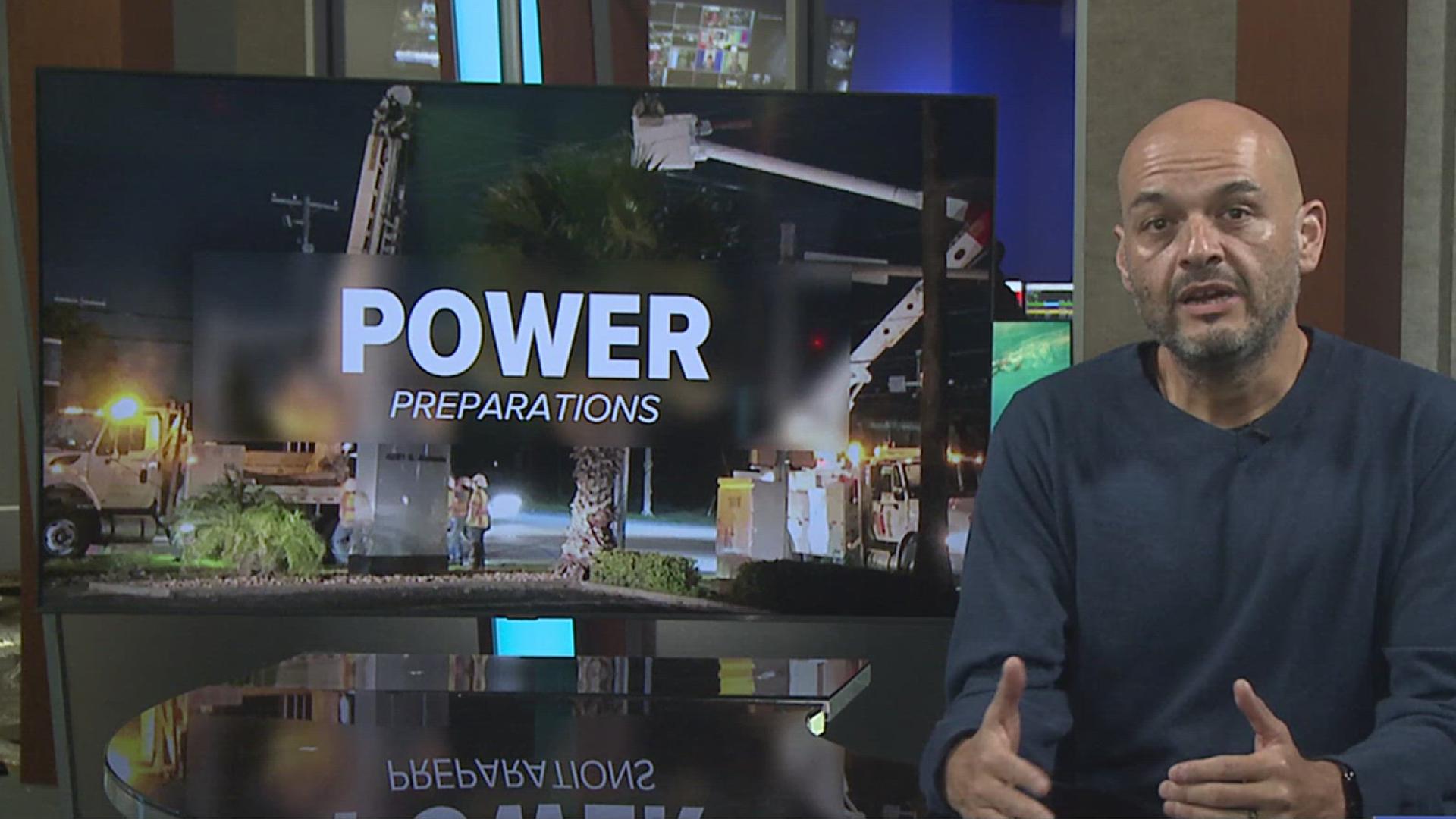 Director of Corporate Communications, Omar Lopez ensures AEP is ready for power outages. 