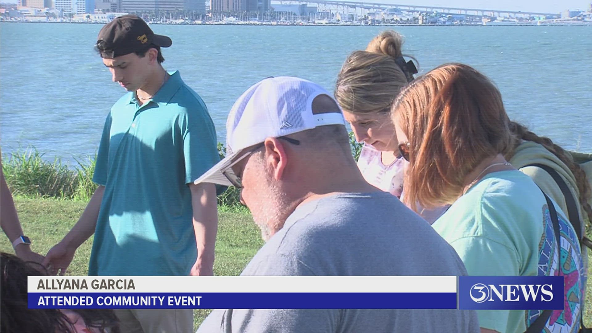 Family and friends gathered both in Corpus Christi and in Caleb's hometown of New Braunfels on Thursday for a candlelight vigil one month after his disappearance.