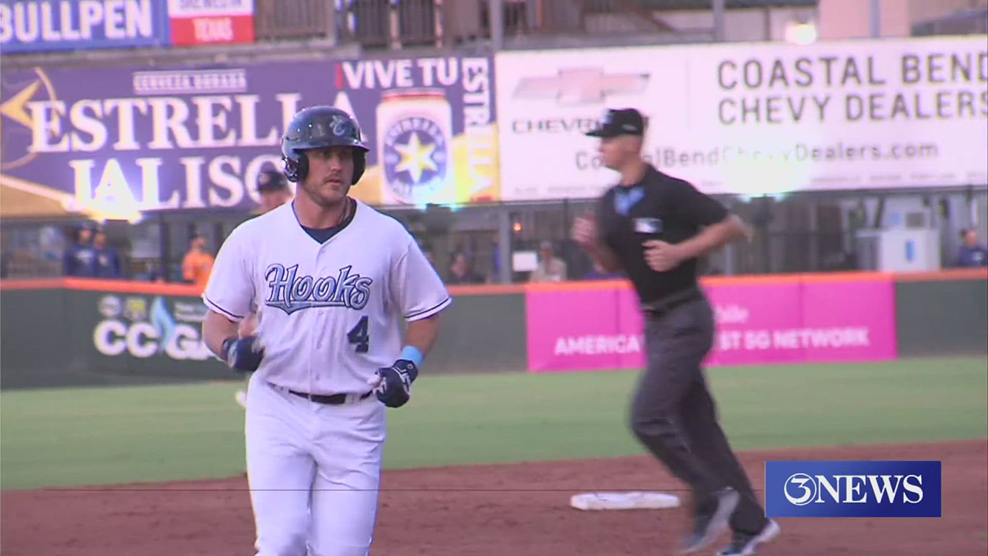 Corpus Christi got a two-run homer from Tommy Sacco Jr., but it wasn't enough in a 3-2 loss to the Rockhounds.