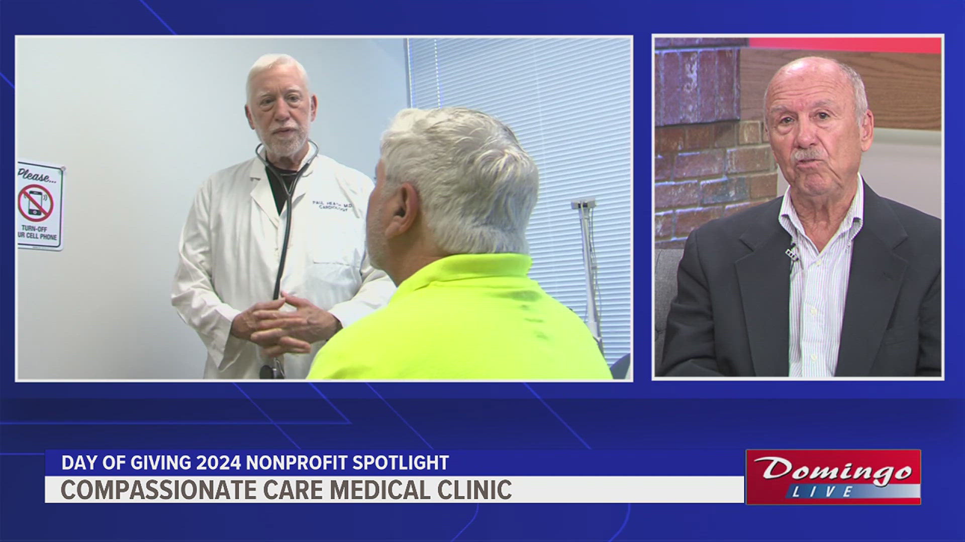 This week's nonprofit spotlight is on the Compassionate Care Medical Clinic, whose team of doctors, nurses and staff donate their time to treat the uninsured.