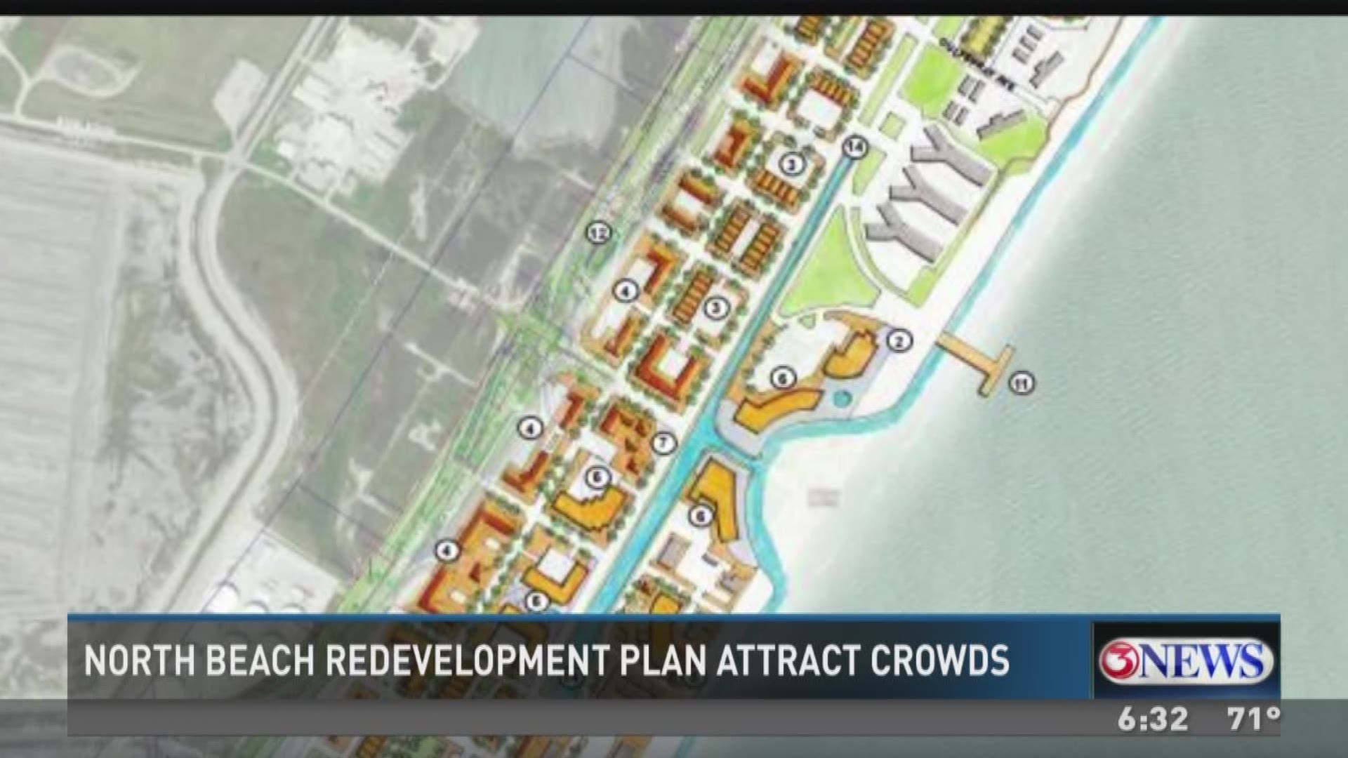 Over 100 people showed up to a town hall meeting to discuss the redevelopment on North Beach.