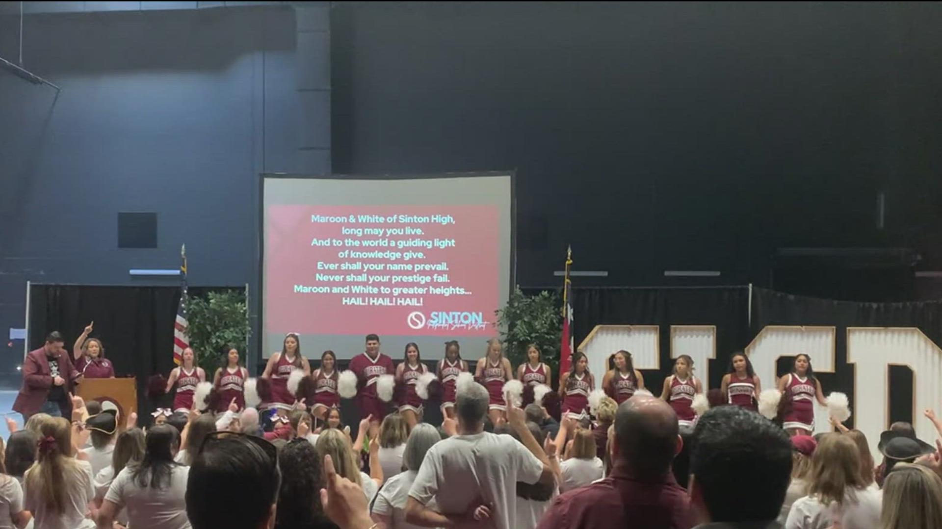 Sinton ISD celebrates convocation at new high school campus