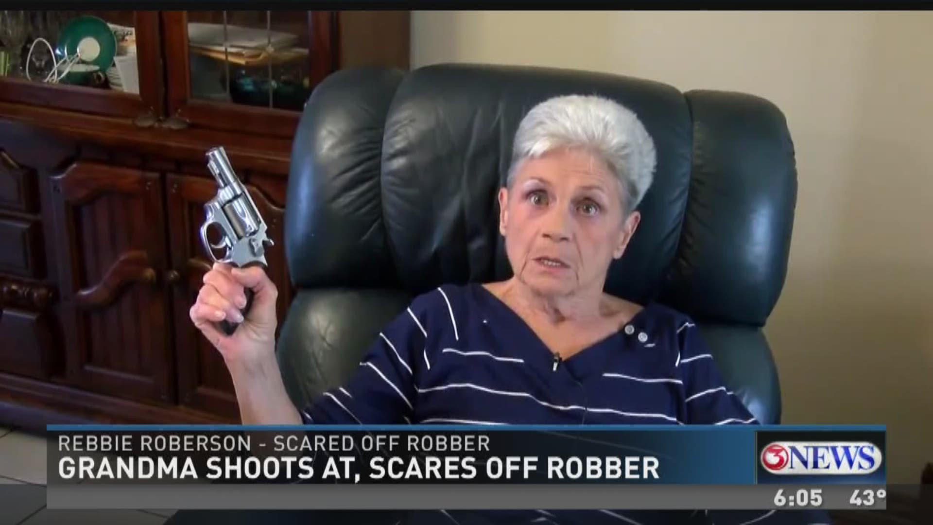 A Texas grandma was not about to go down without a fight.