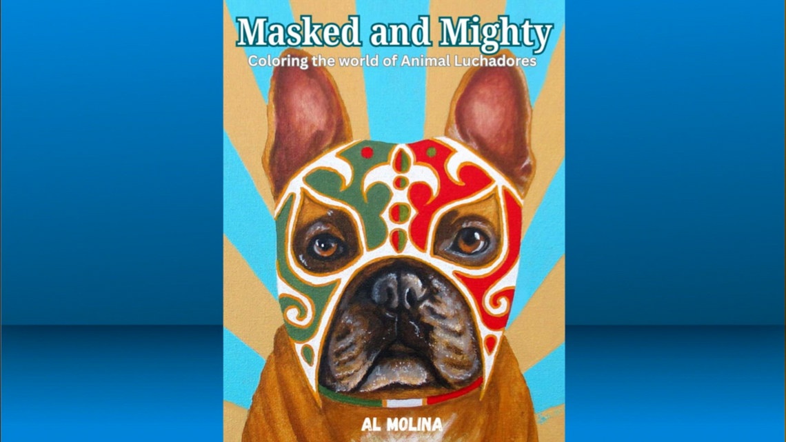 Corpus Christi artist turns pets into luchadores in New coloring book inspired by local pets and family memories
