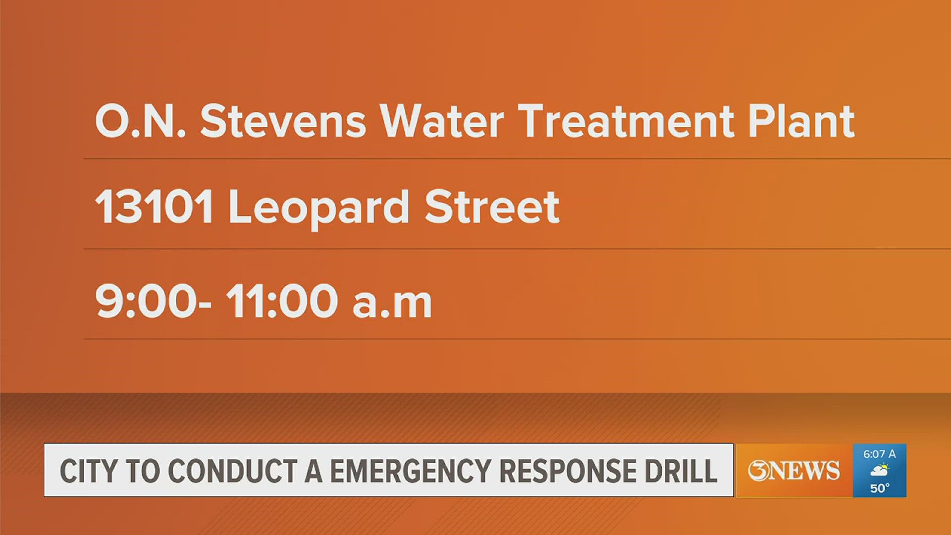 First responders holding HAZMAT emergency response drill at O.N ...