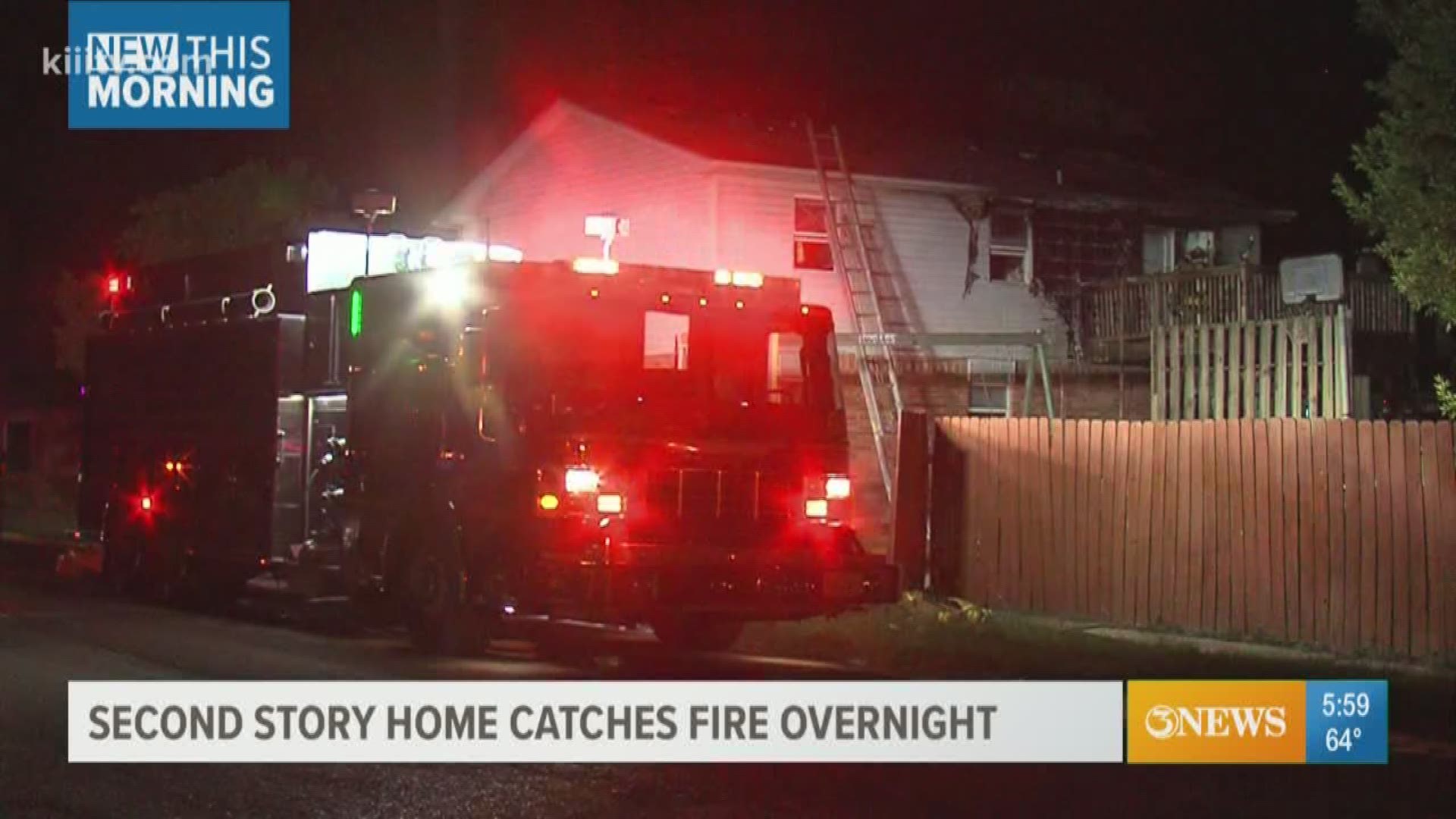 Two story home catches fire overnight | kiiitv.com