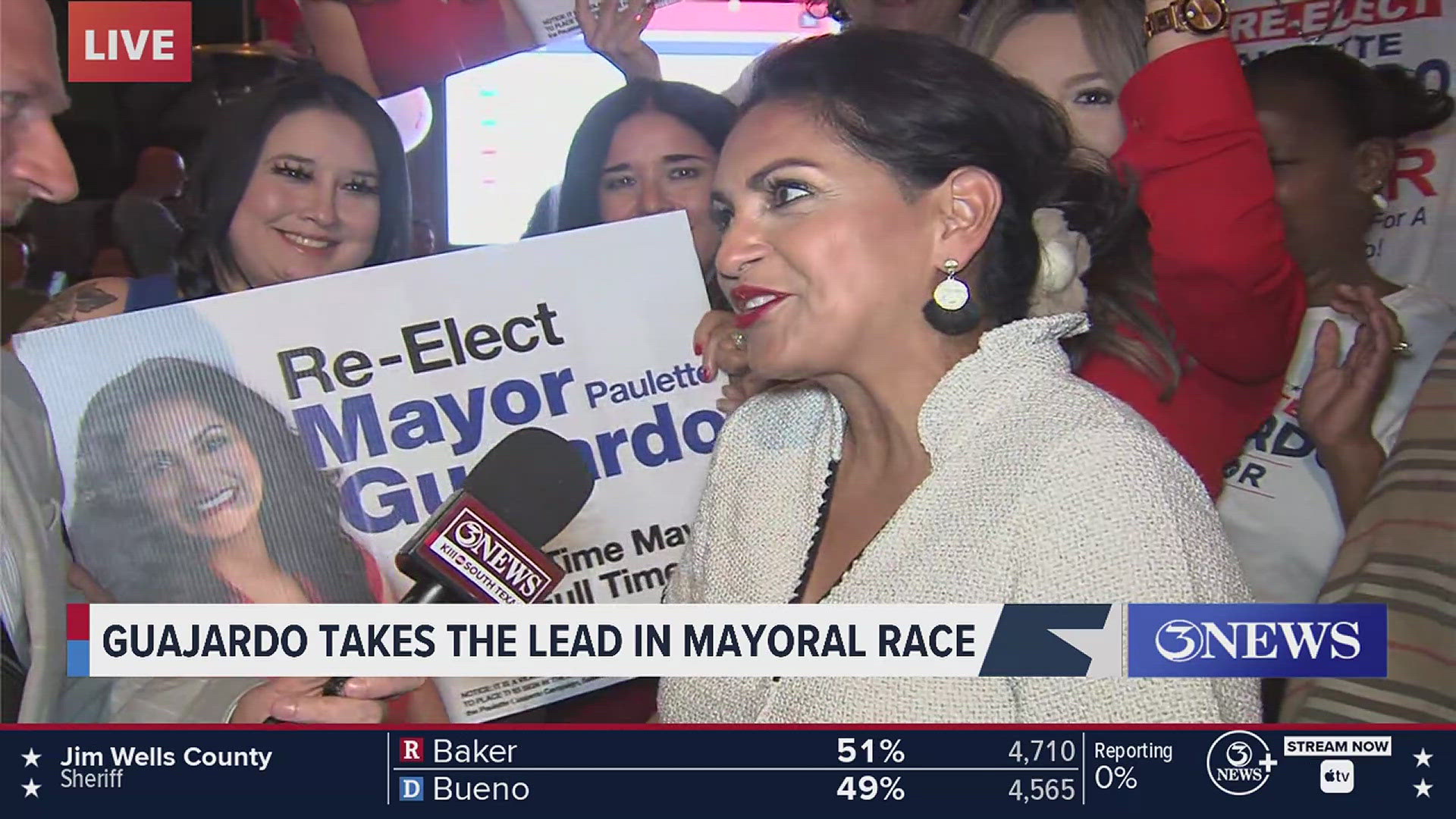 Guajardo takes the lead in Mayoral race and talks being a "full-time" mayor.