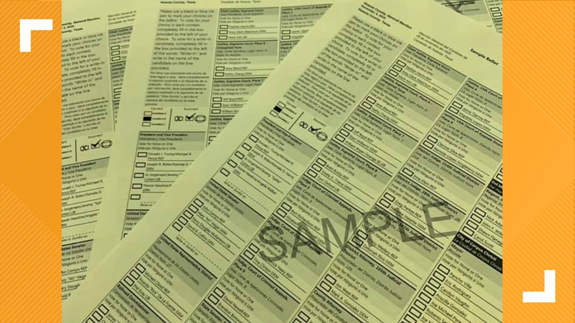 A first look at Nueces County’s sample ballot and how to prevent voter