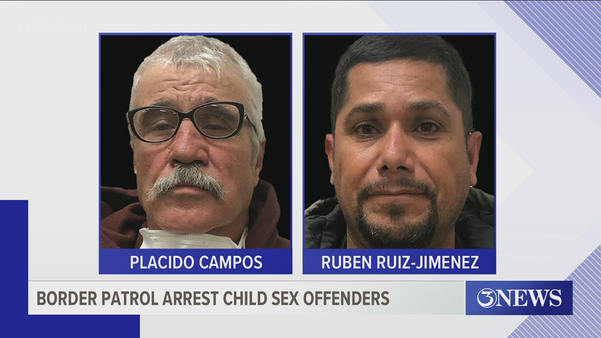 Both child sex offenders are being held by the U.S. Border Patrol pending prosecution of their immigration violations.
