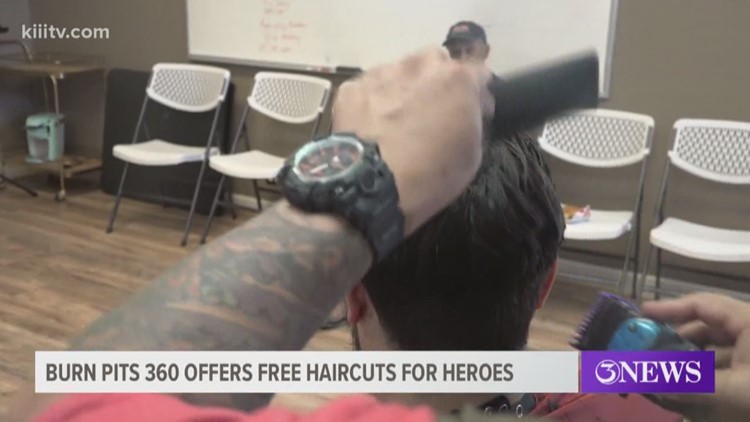 Burn Pits360 offers free haircuts for veterans, first responders