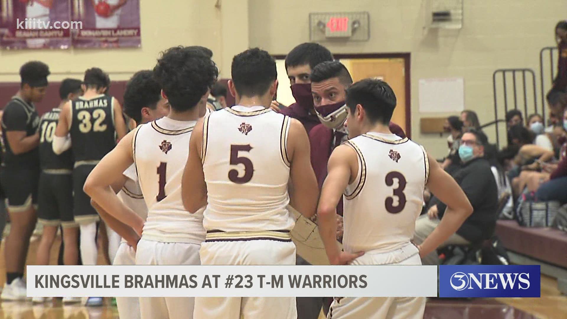 The Warriors got out to a hot start and held off the Brahmas 71-65 to take over sole possession of first place in 31-4A.