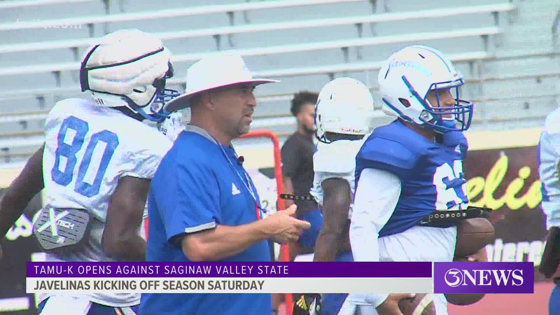 Texas A&M-Kingsville opens the 2021 football season with a cross-country trip to Michigan to face Saginaw Valley State on Saturday.