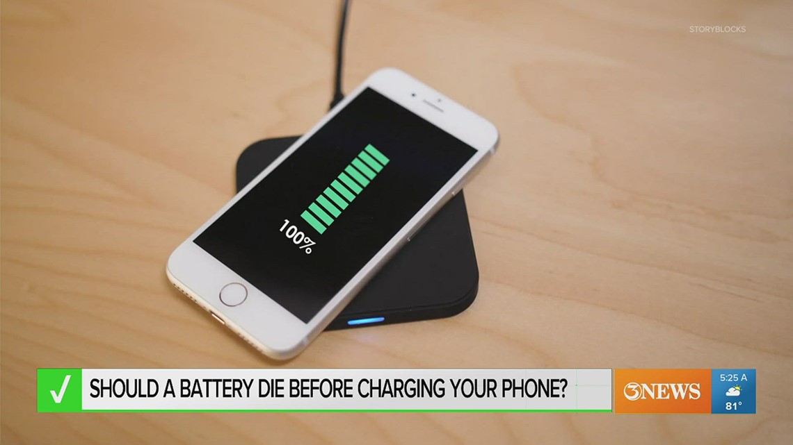 Is it better to let your phone battery completely drain before charging