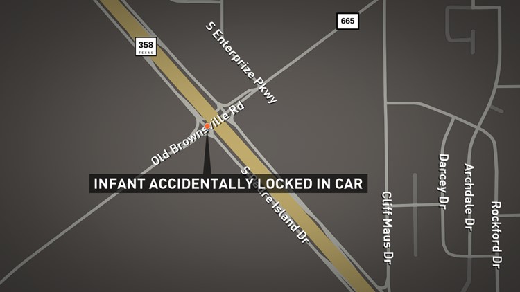 Police bust open window to rescue baby locked inside hot car | kiiitv.com