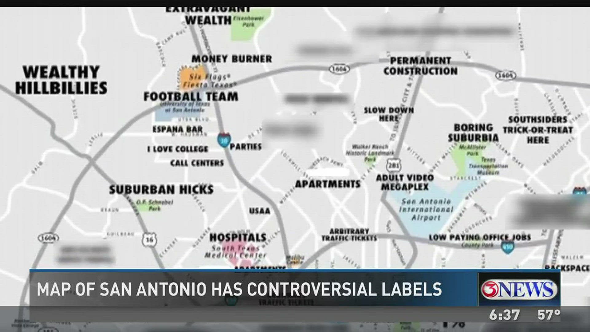 Controversial San Antonio map