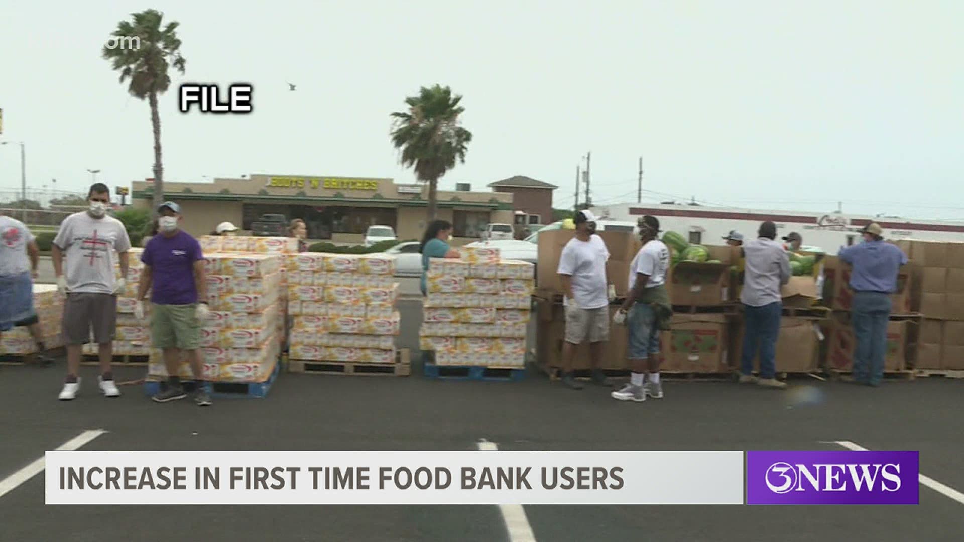 There’s been a surge in the number of people turning to food banks for the first time including here in the Coastal Bend.