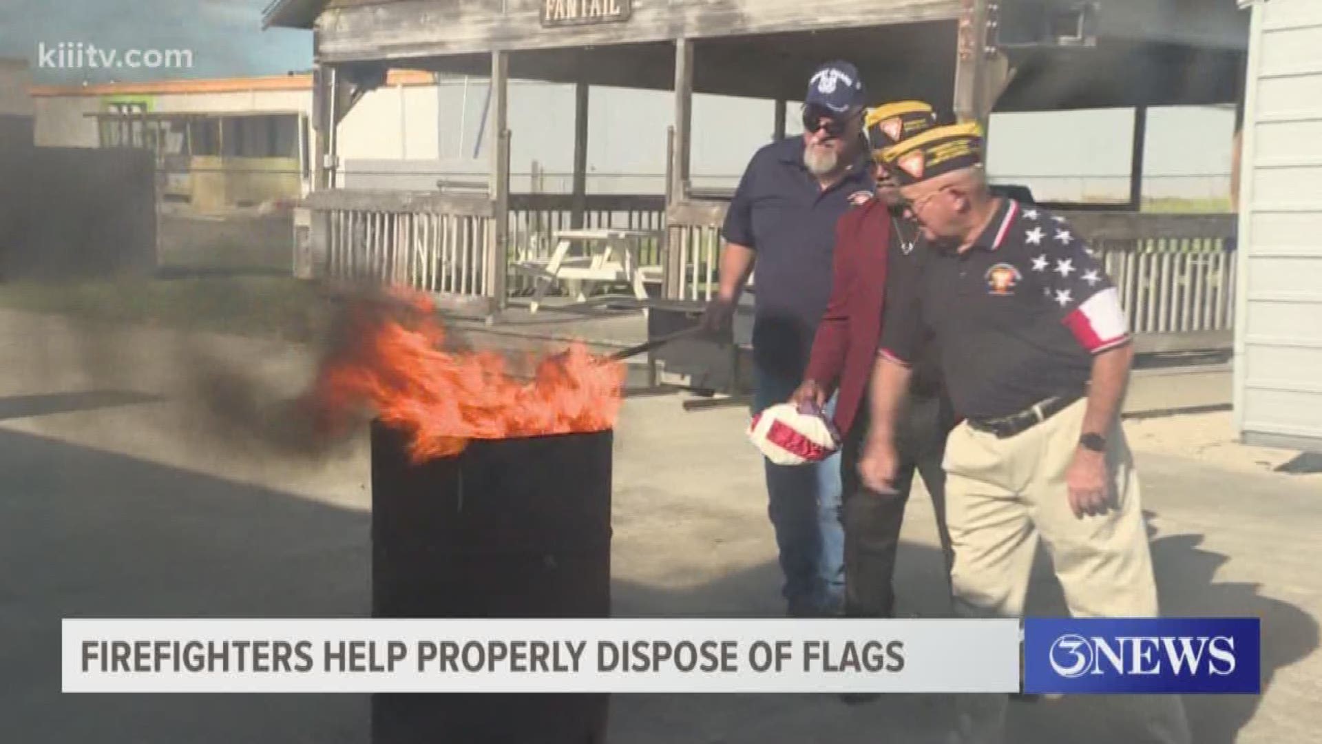 The Corpus Christi chapter of the Fleet Reserve Association held a special flag burning ceremony Friday afternoon in Flour Bluff.