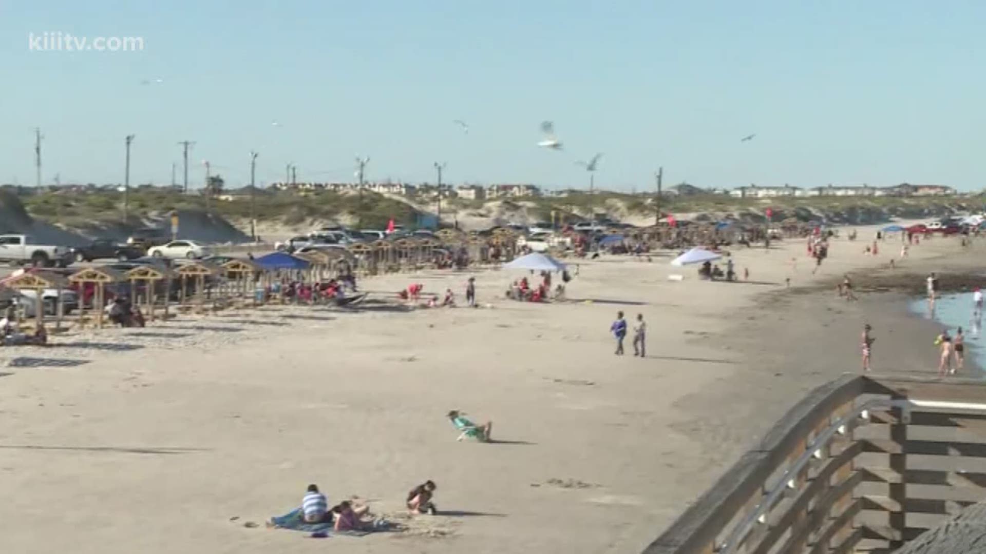 Officials are expecting some big crowds at Corpus Christi beaches this holiday weekend.