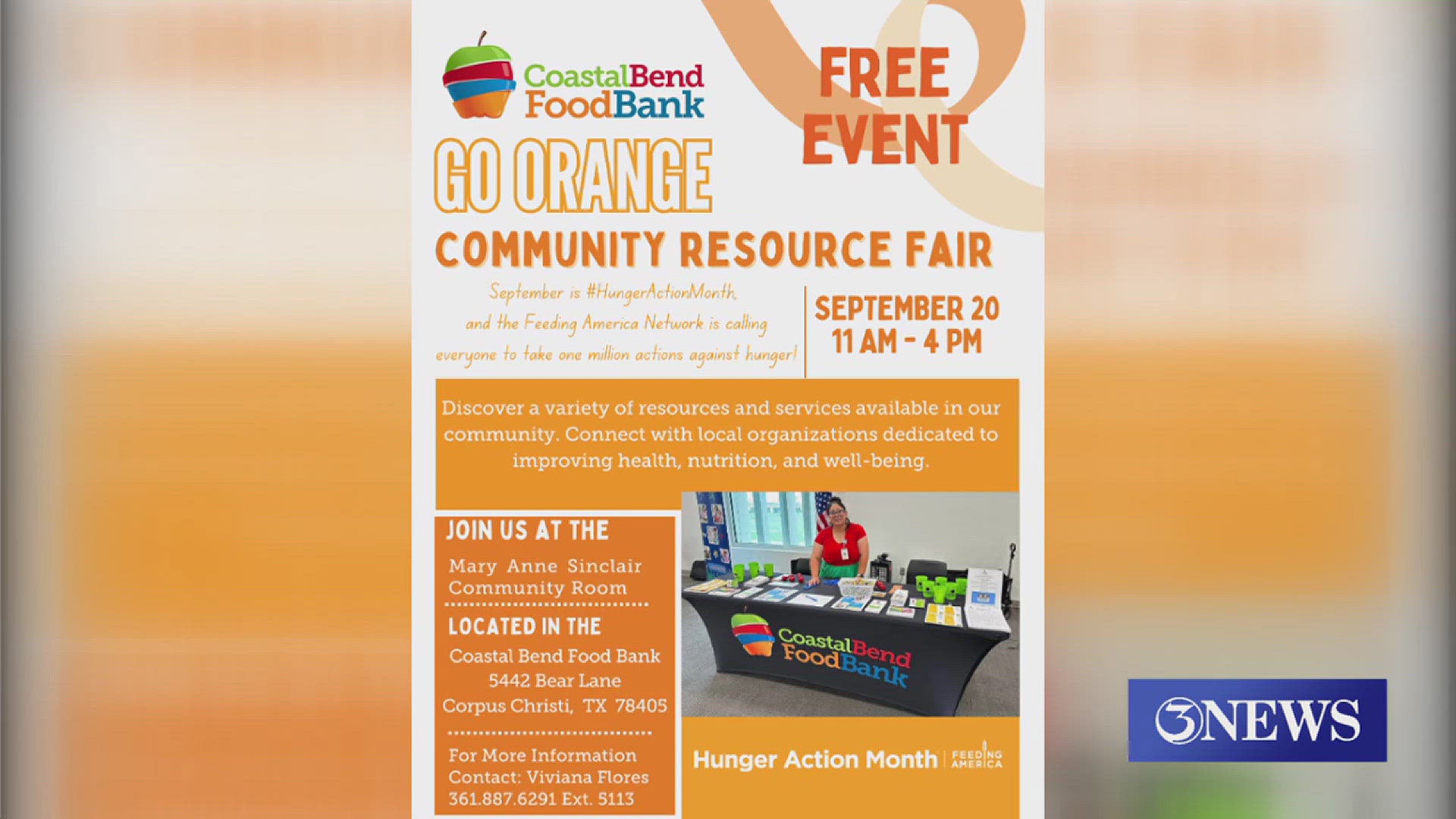 The community resource fair will be from 11 a.m. to 4 p.m. at the food bank's location on Bear Lane.