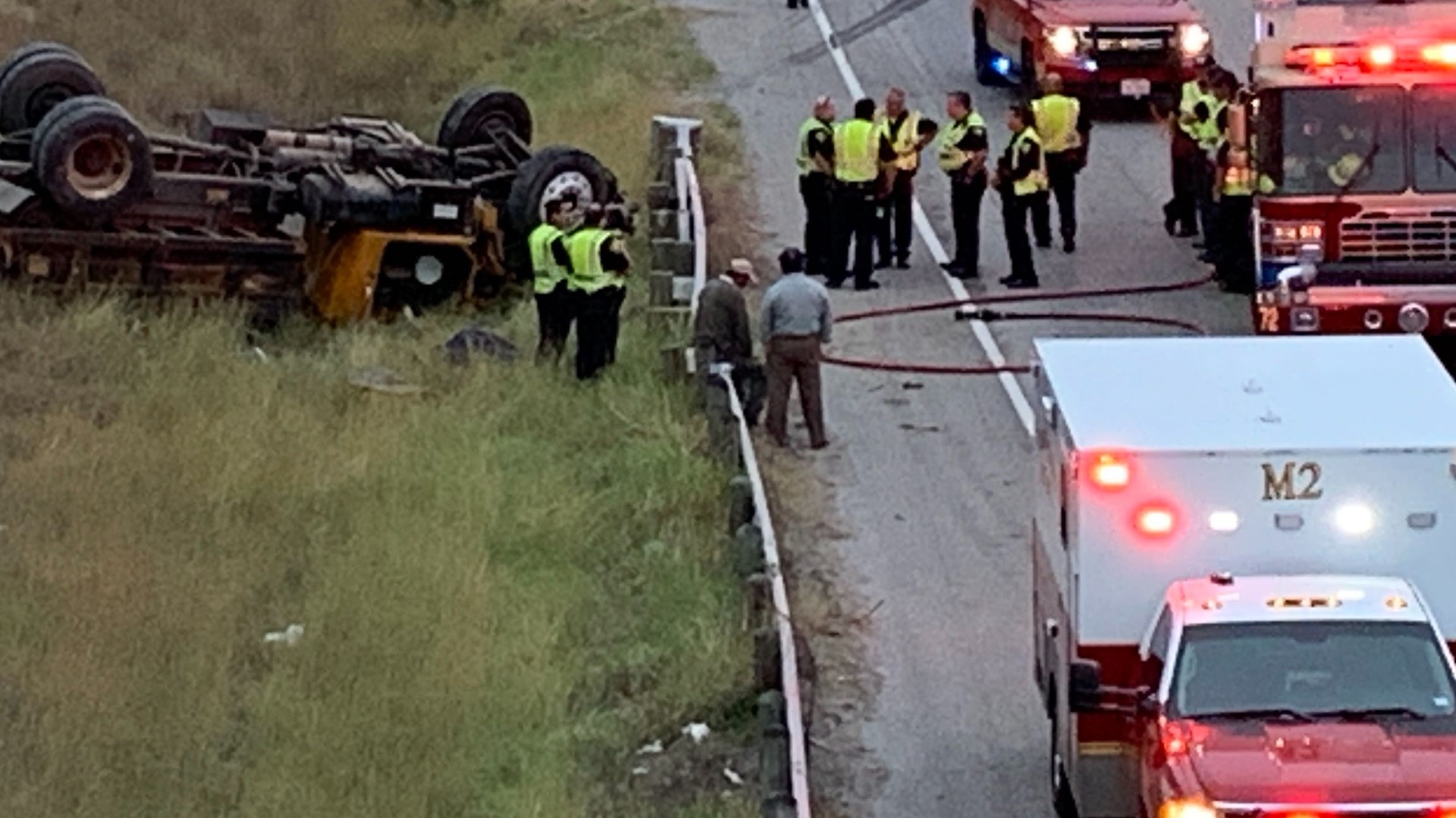 A rollover accident during rush hour on I-37 left one man dead.