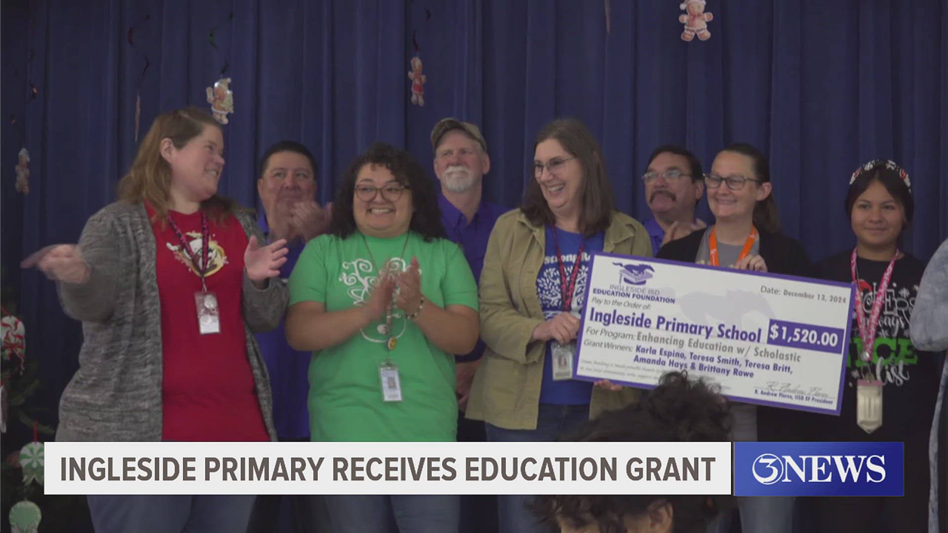 Five teachers received money from the Ingleside ISD Education Foundation.