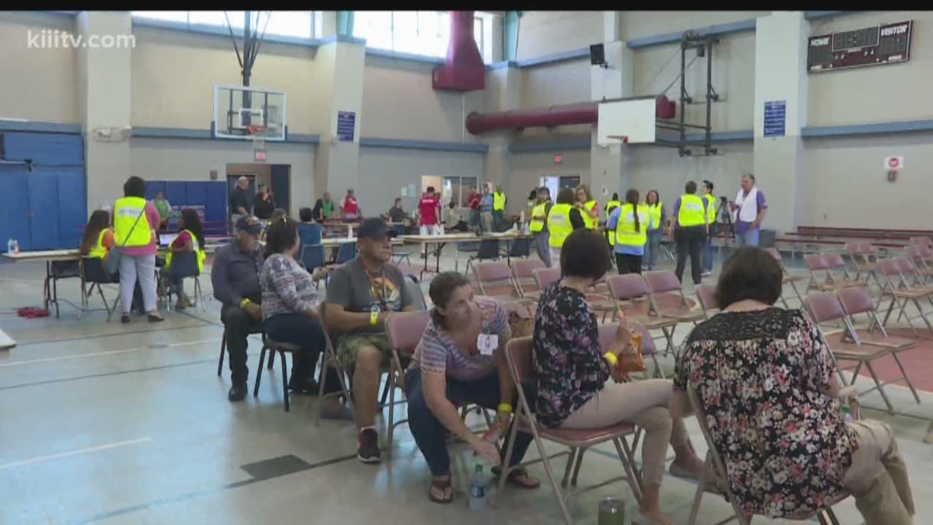 An emergency evacuation training exercise was held at the Corpus Christi Gym Friday to show how area agencies are preparing for any type of situation.