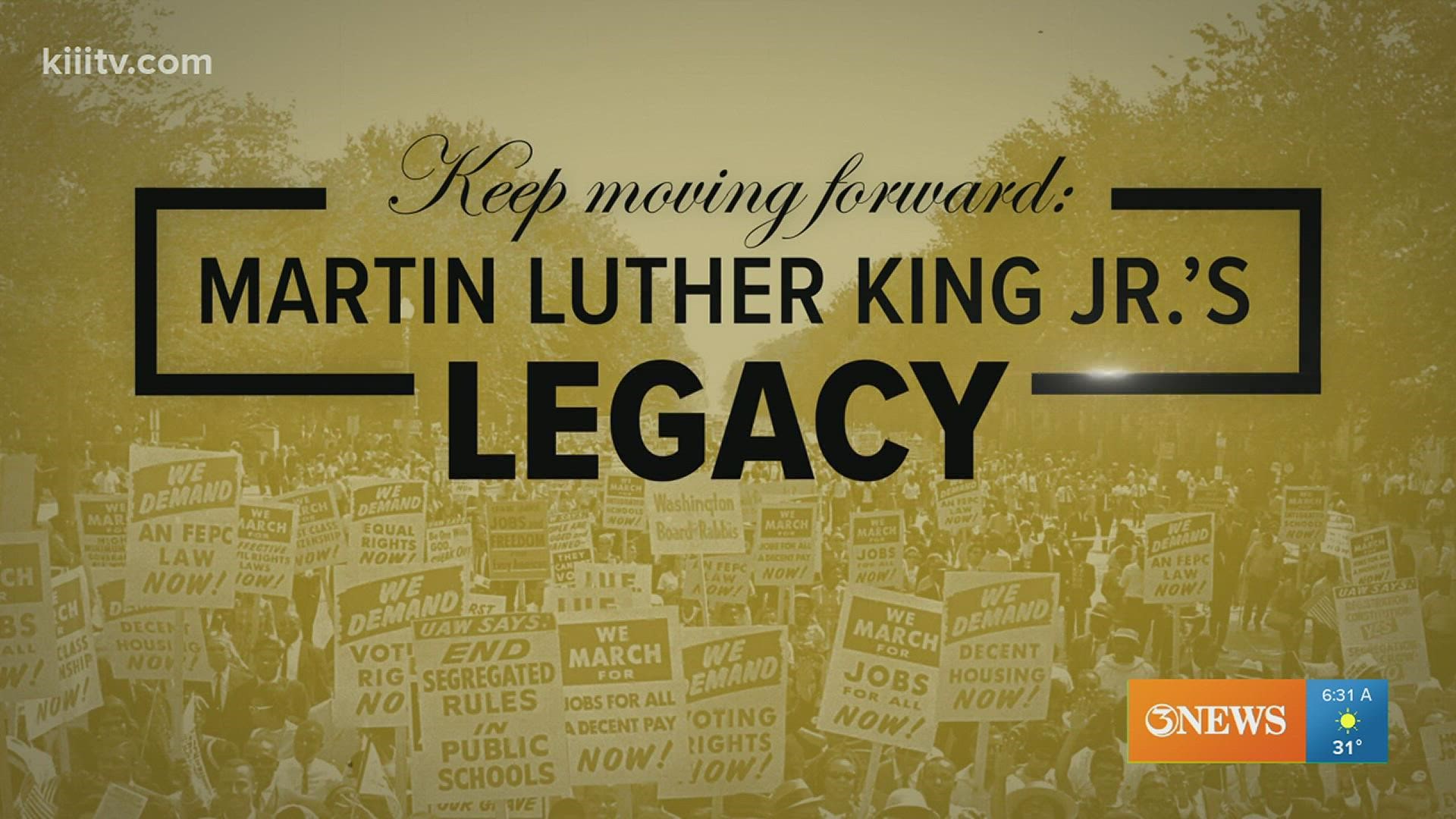 From Corpus Christi to the city of Alice there are plenty of celebrations you can be part of today honoring Dr. King.