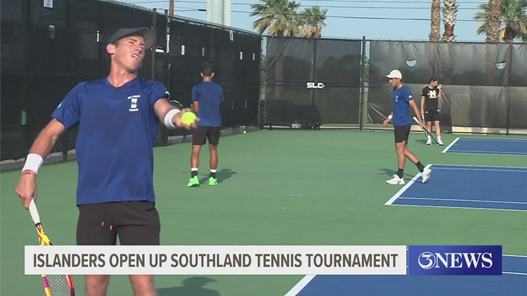 Islanders men open Southland Tennis Tournament with a win