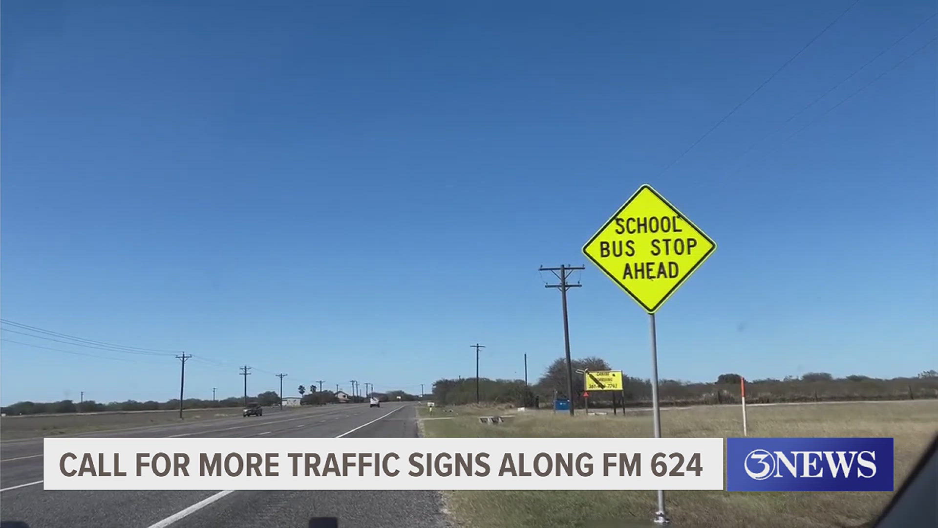 TxDOT officials said road safety concerns should be addressed to the school district who will then contact the department of transportation to install the signs.