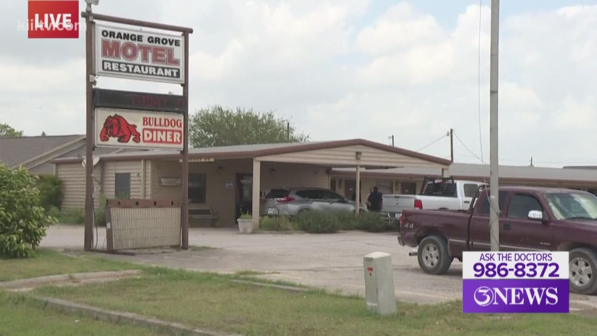 A man was arrested Wednesday in connection with a fatal stabbing that occurred at a hotel in the 500 block of East Orange Avenue in Orange Grove, Texas.