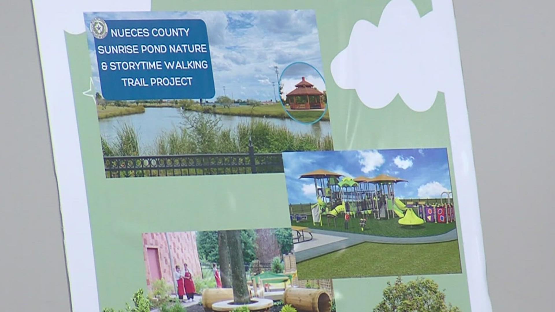The project promises to beautify an already bustling part of Robstown with a few upgrades, like a half-mile "Story Walk Trail," improved lighting and seating areas.