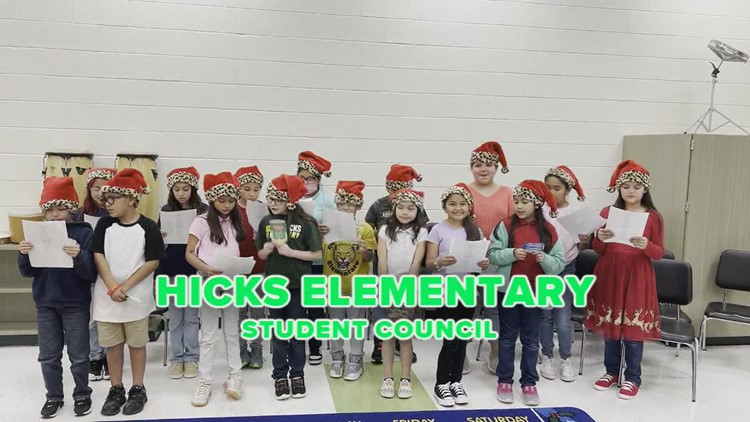 On the first day of Share Your Christmas, Hicks Elementary gave to us... a Domingo Live showstopper!