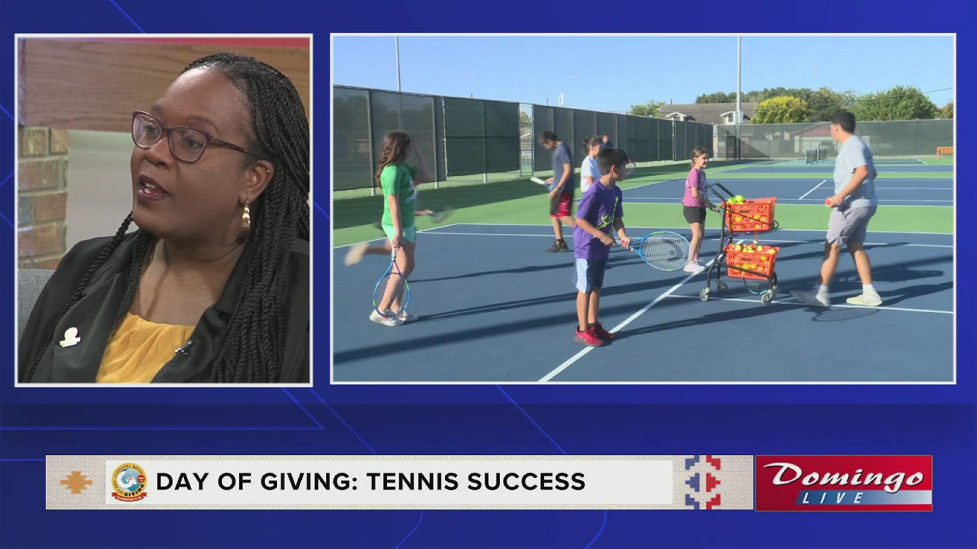 Tracy Ramirez of the Coastal Bend Community Foundation and Cher-ri Peña of Tennis Success joined us on Domingo Live to share Day of Giving's impact on local kids.