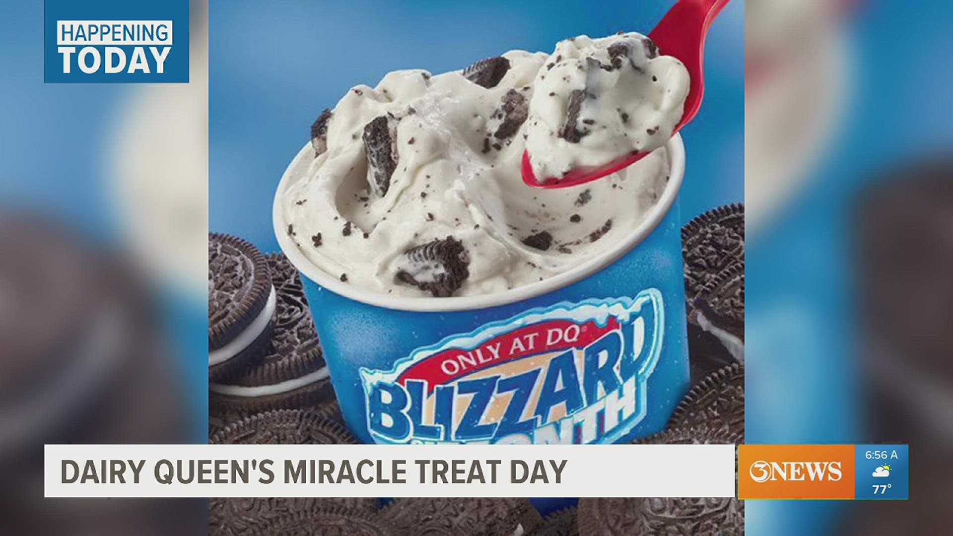Every dollar from a Blizzard purchase at Dairy Queen will be donated to hospitals that are part of the "Children's miracle network".