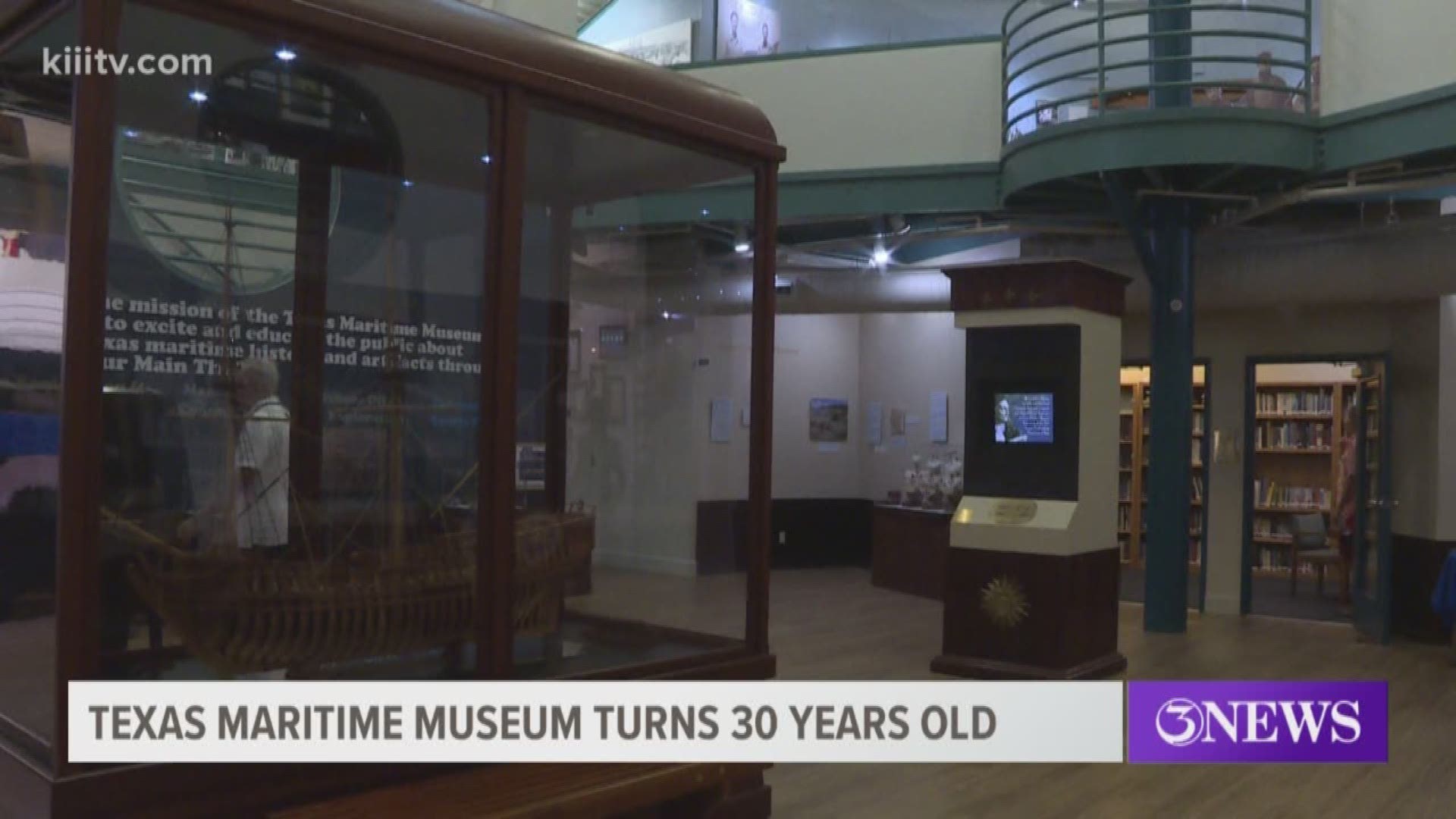 The Texas Maritime Museum broke out the champagne Friday to celebrate 30 years of service.