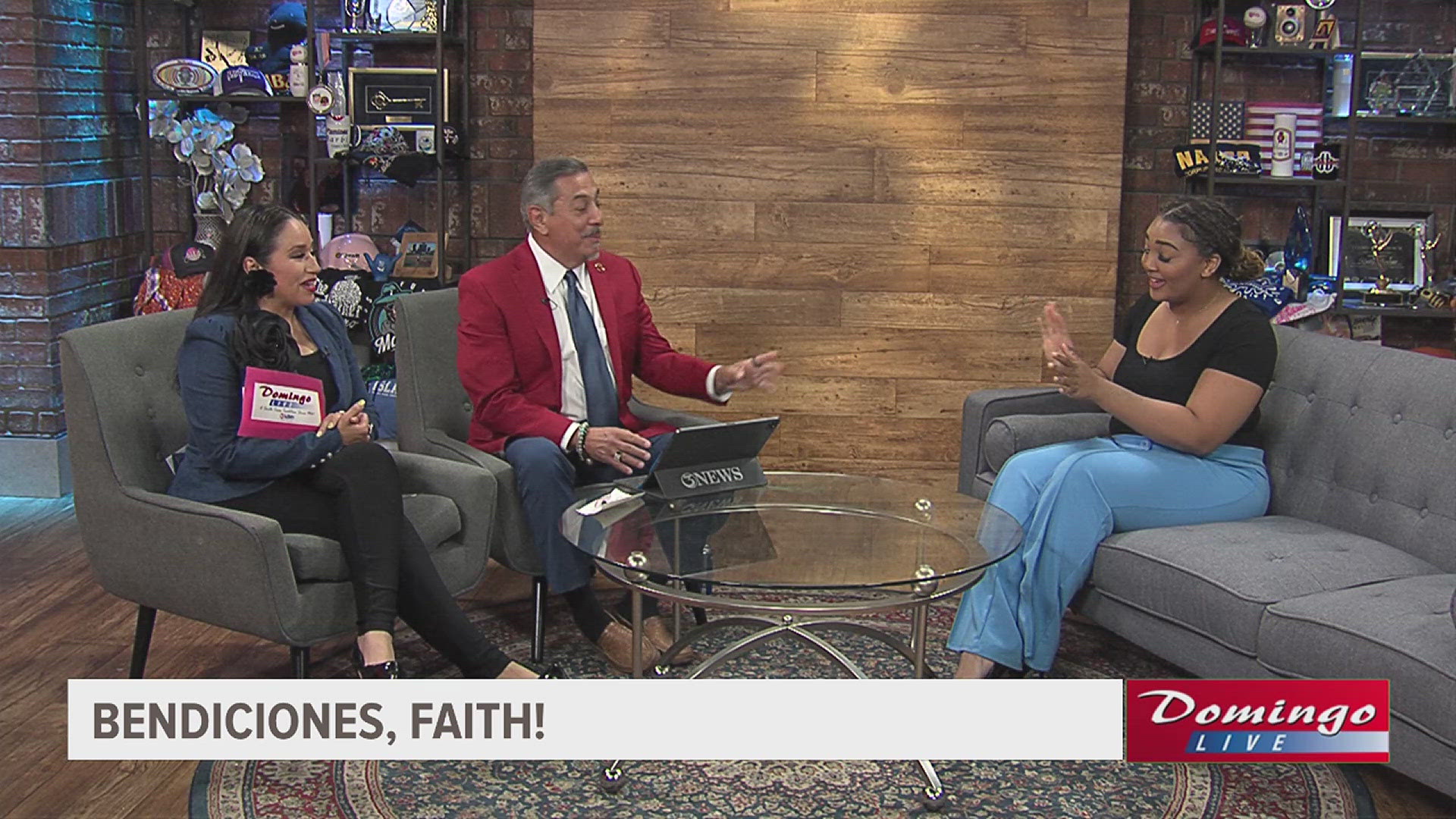 Domingo Live says goodbye to our forever family member Faith Colbert as she moves on up to Waco. Good luck, Faith! 