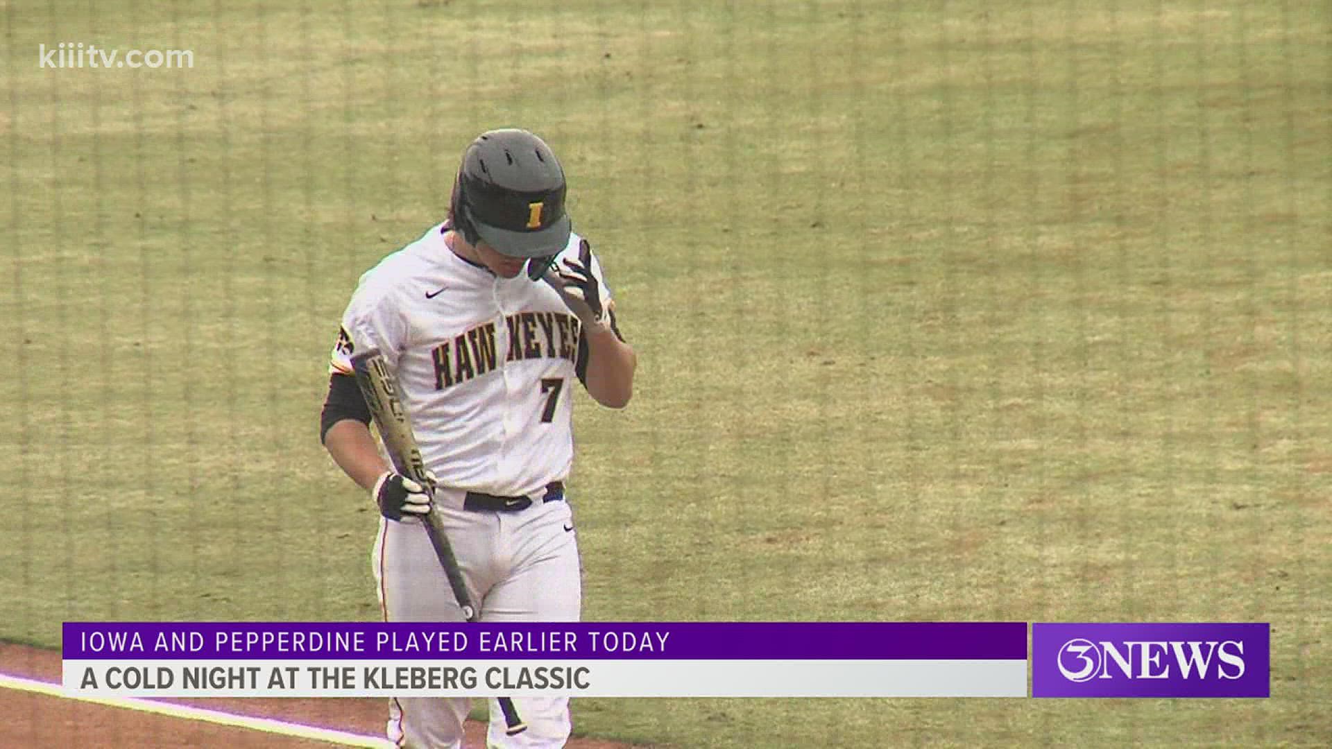 Iowa opens Kleberg Classic with win over Pepperdine 3Sports